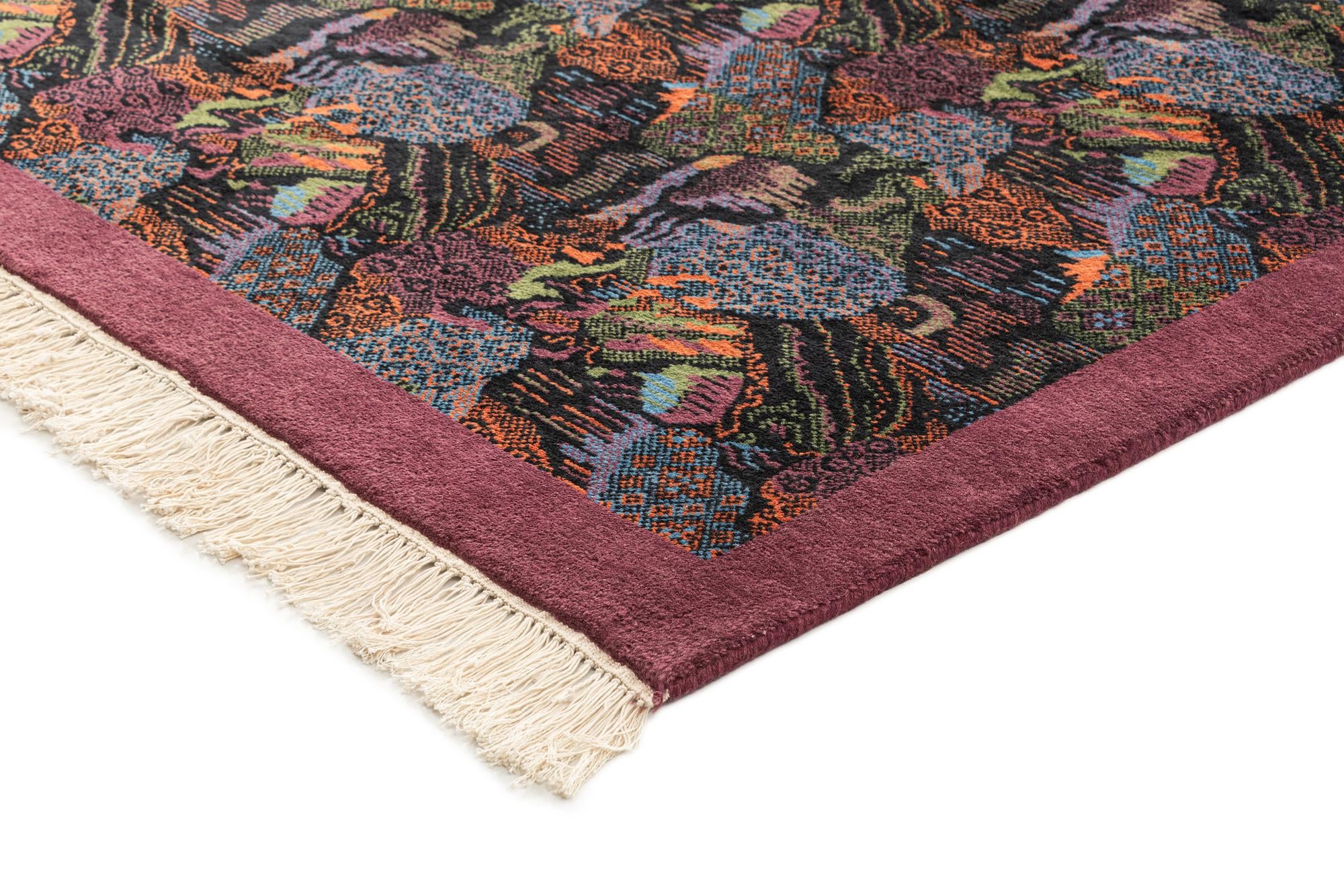 6' 2 x 9' 5 Hand Knotted Tibet Wool Rug