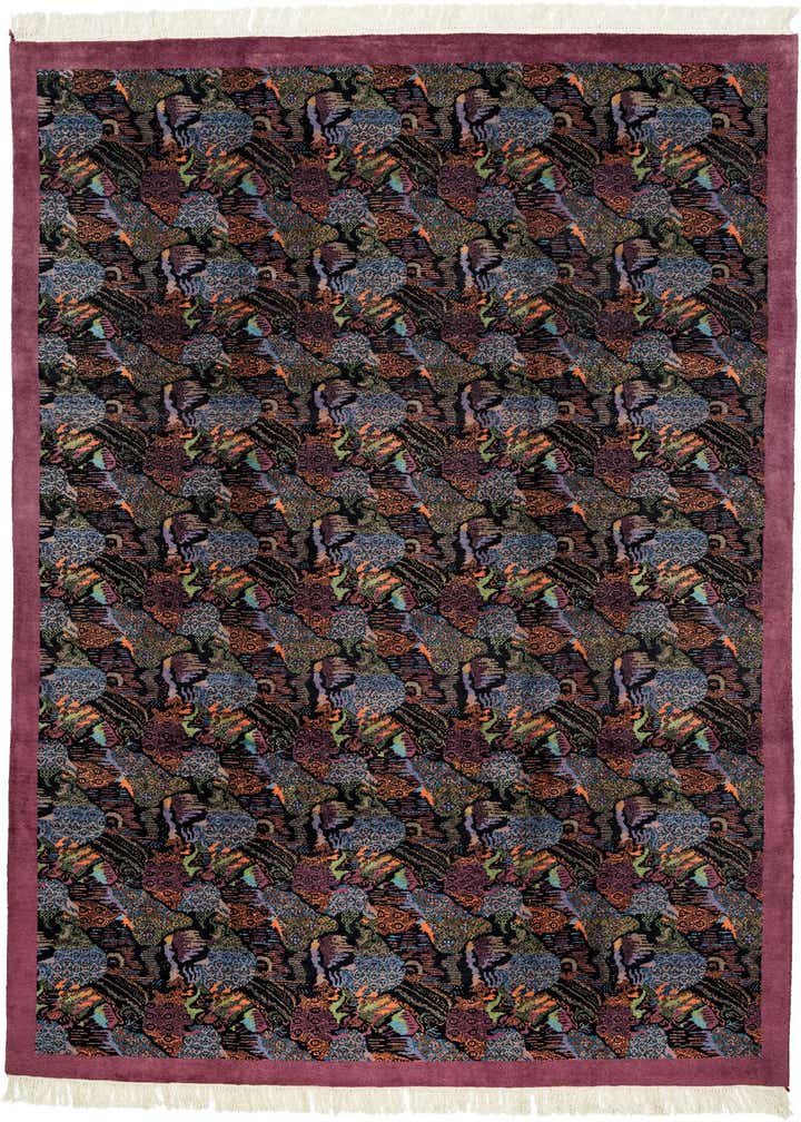 6' 2 x 9' 5 Hand Knotted Tibet Wool Rug