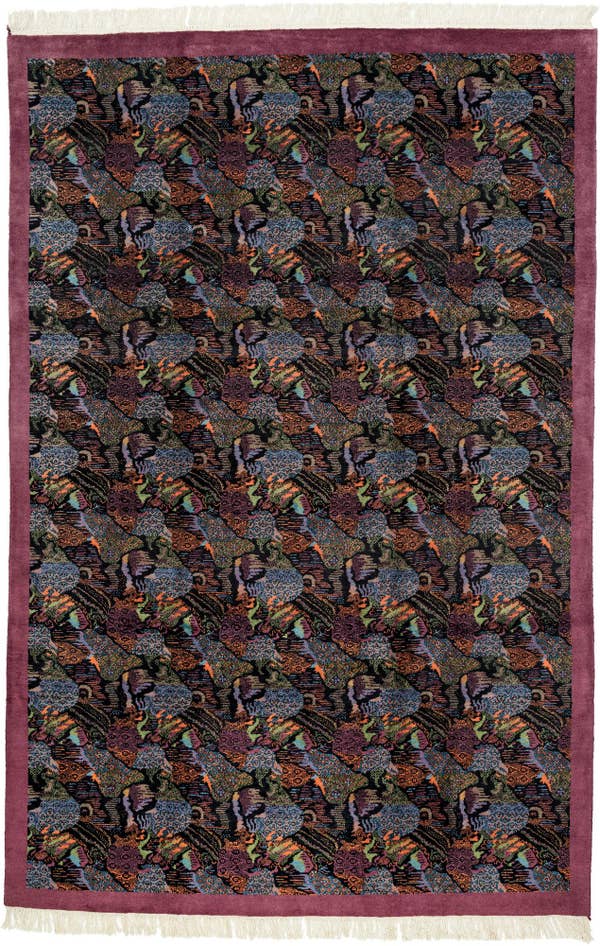Detail image of 6' 2 x 9' 5 Hand Knotted Tibet Wool Rug