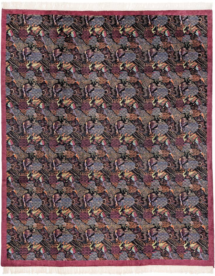 Detail image of 7' 10 x 9' Hand Knotted Tibet Wool Rug