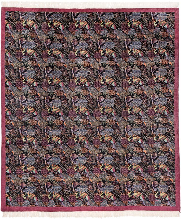 Detail image of 7' 10 x 9' Hand Knotted Tibet Wool Rug