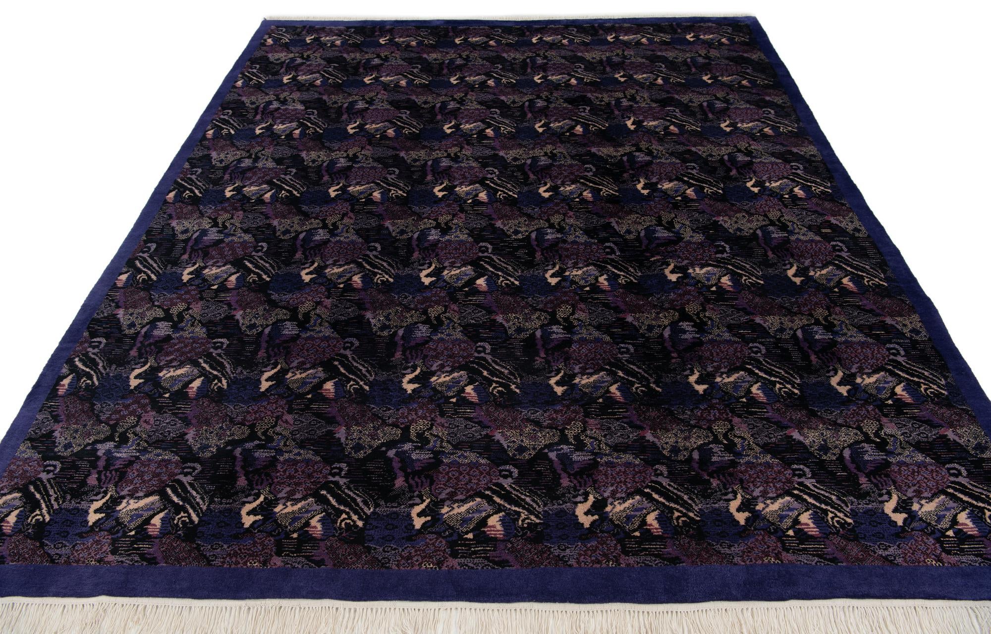 8' x 9' 10 Hand Knotted Tibet Wool Rug