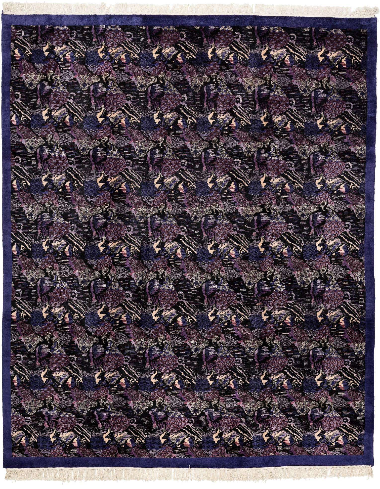 8' x 9' 10 Hand Knotted Tibet Wool Rug
