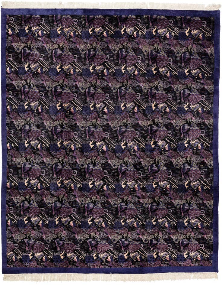Detail image of 8' x 9' 10 Hand Knotted Tibet Wool Rug