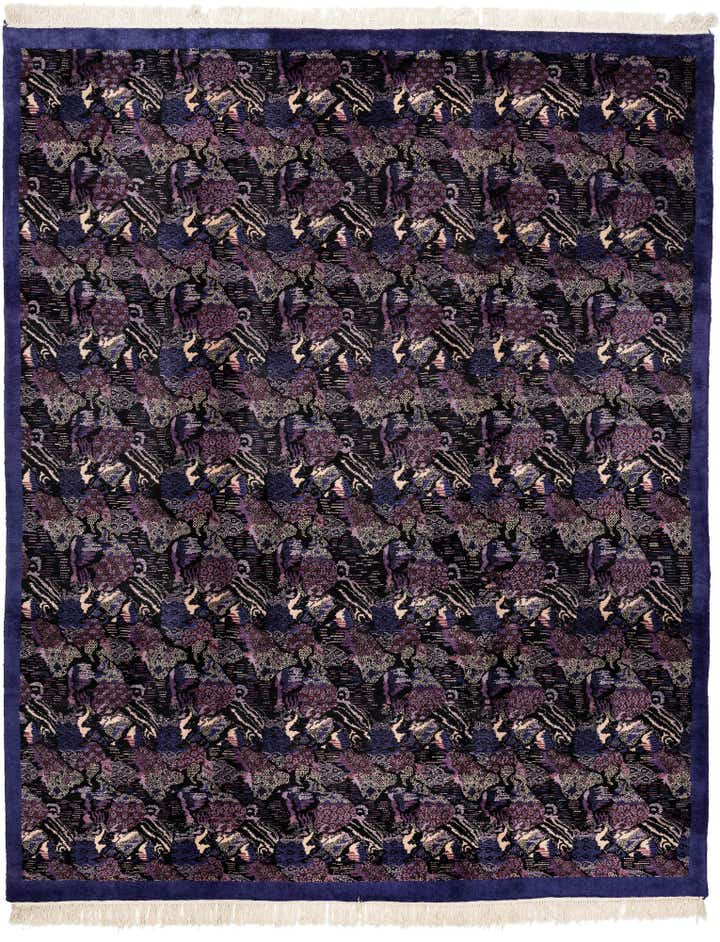 8' x 9' 10 Hand Knotted Tibet Wool Rug