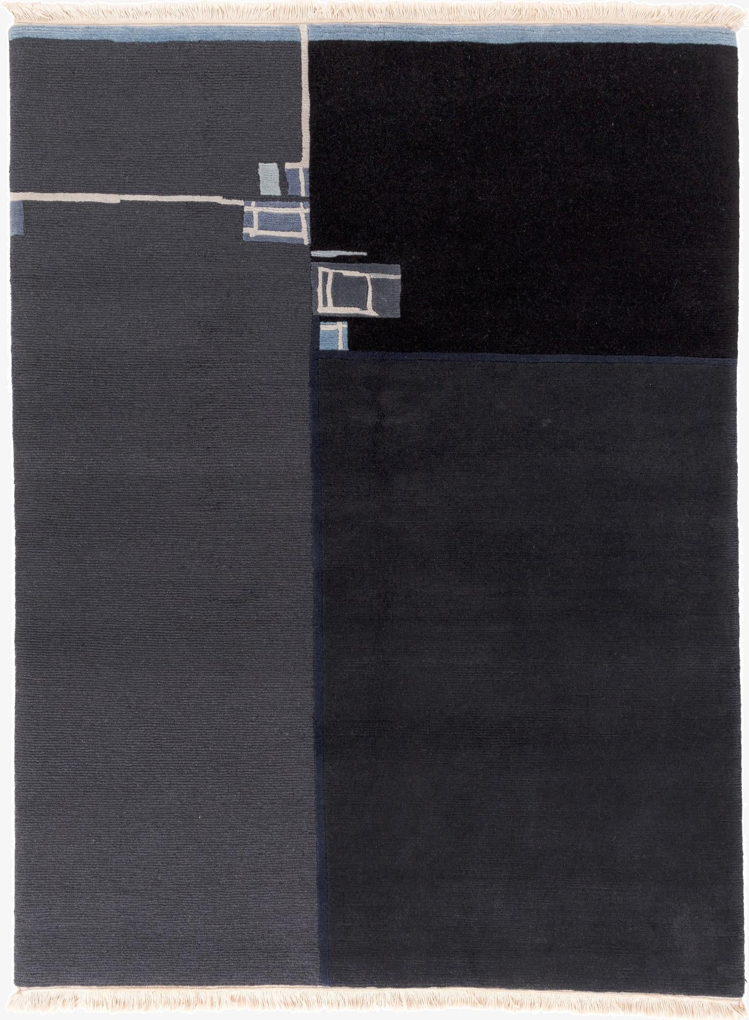 5' x 6' 7  Hand Knotted Tibet Wool Rug