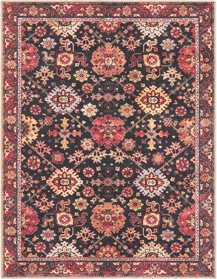 Detail image of 4' 1 x 6' 1 Washable Timeless Rug