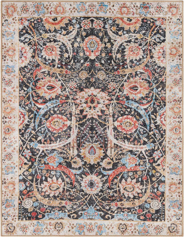 Detail image of 4' 1 x 6' 1 Washable Timeless Rug