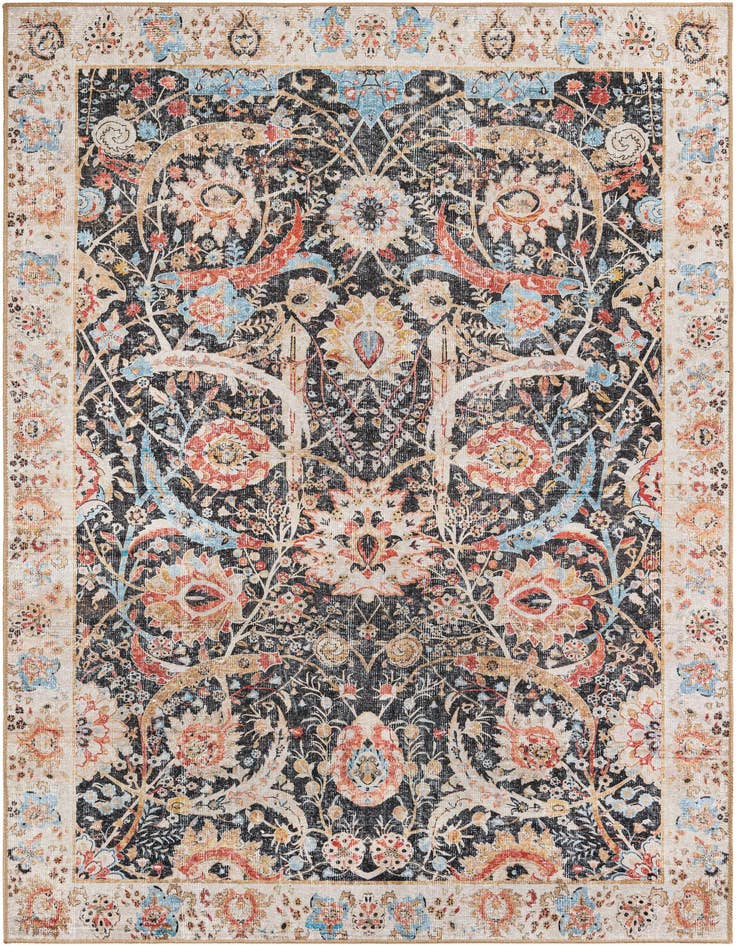 Detail image of 6' 1 x 9' Washable Timeless Rug
