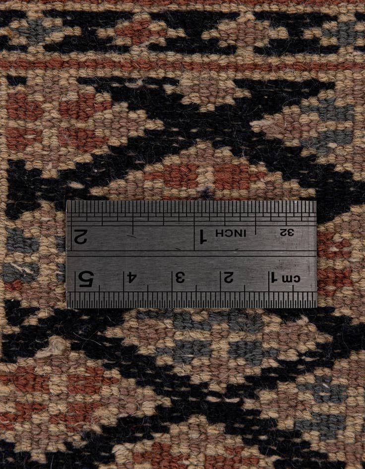 Detail image of 2' 8 x 4' 2 Hand Knotted Torkaman Persian Wool Rug