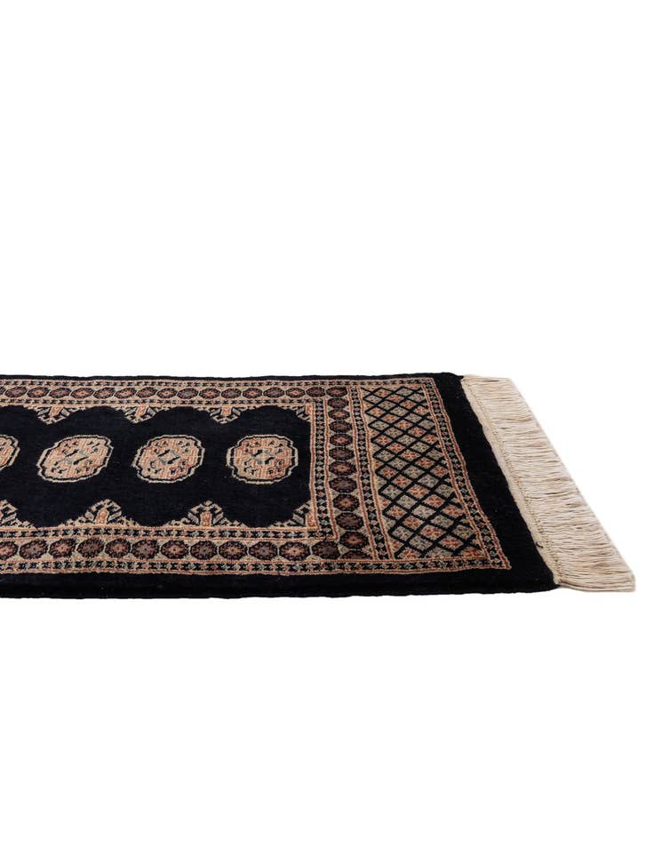 Detail image of 2' 8 x 4' 2 Hand Knotted Torkaman Persian Wool Rug