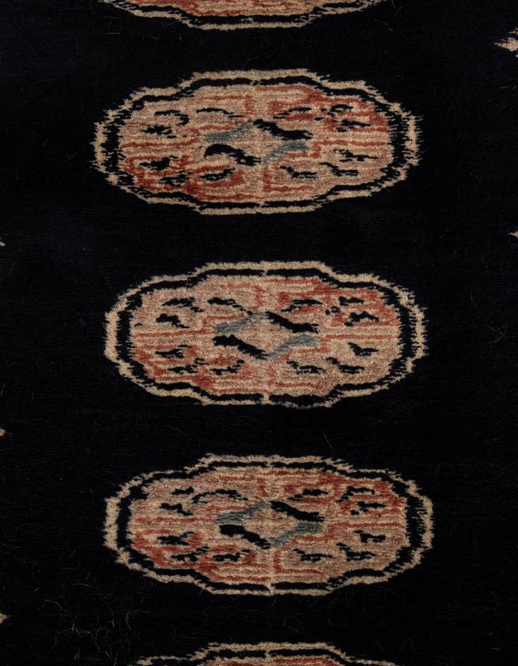 Detail image of 2' 8 x 4' 2 Hand Knotted Torkaman Persian Wool Rug