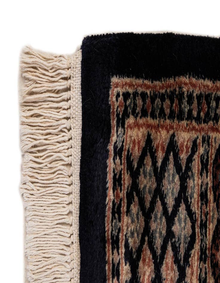 Detail image of 2' 8 x 4' 2 Hand Knotted Torkaman Persian Wool Rug