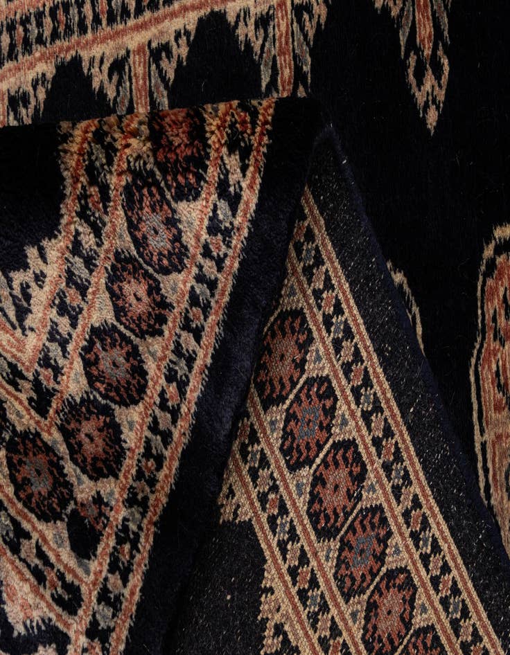 Detail image of 2' 8 x 4' 2 Hand Knotted Torkaman Persian Wool Rug