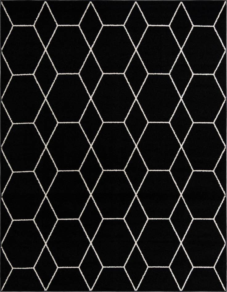 Detail image of 7' 10 x 10' Trellis Frieze Rug