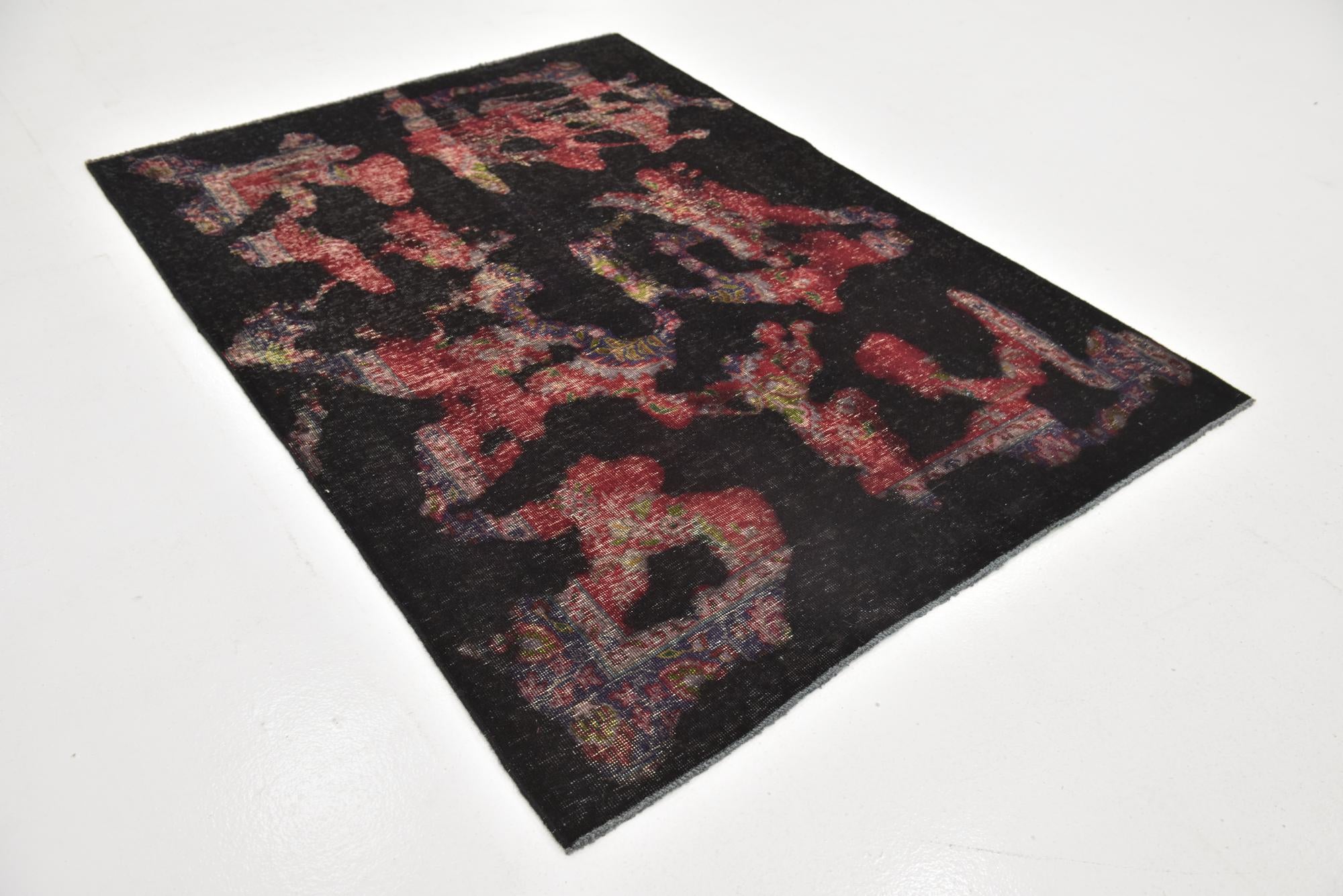 4' 8 x 6' 5 Hand Knotted Ultra Vintage Persian Wool Rug