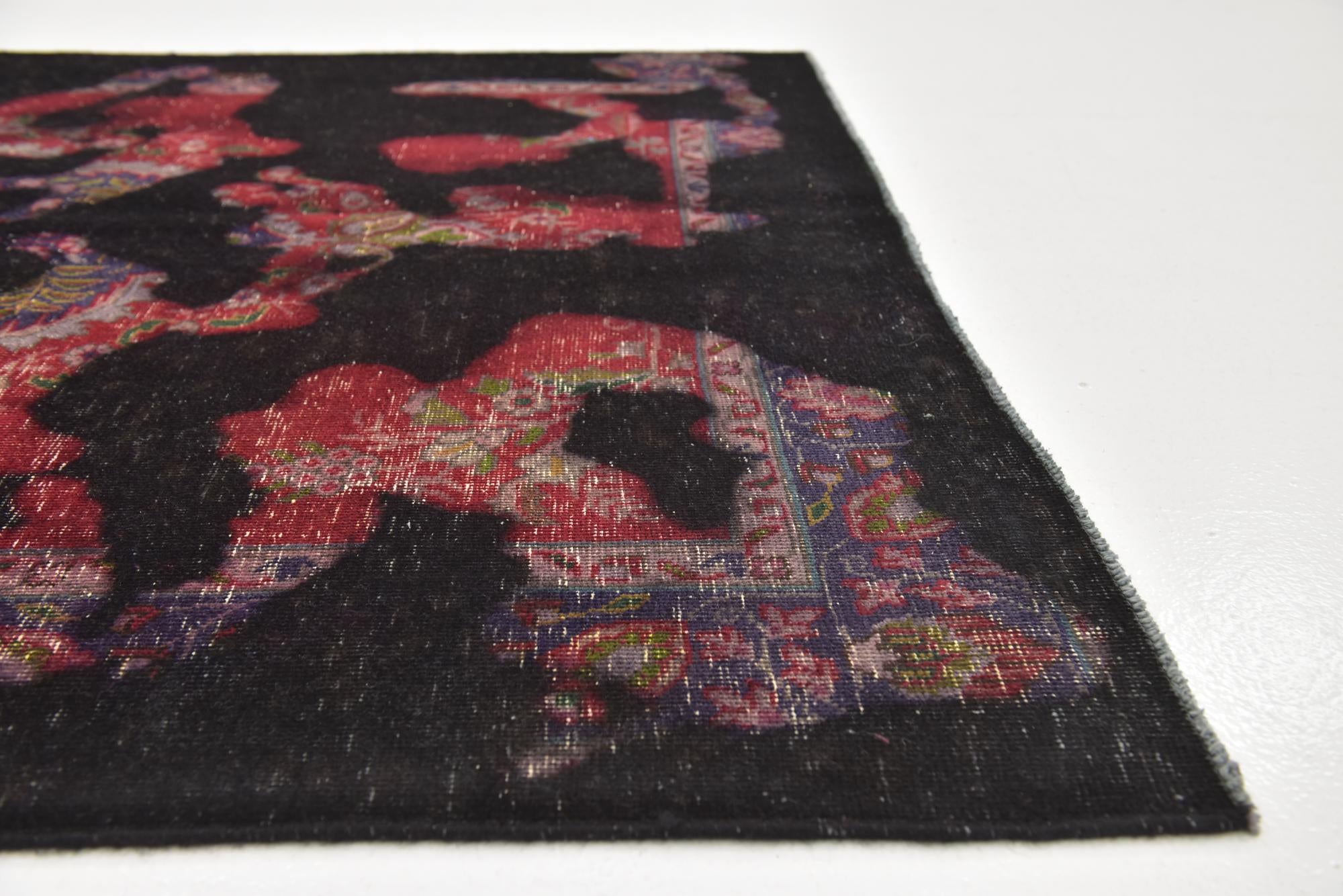 4' 8 x 6' 5 Hand Knotted Ultra Vintage Persian Wool Rug