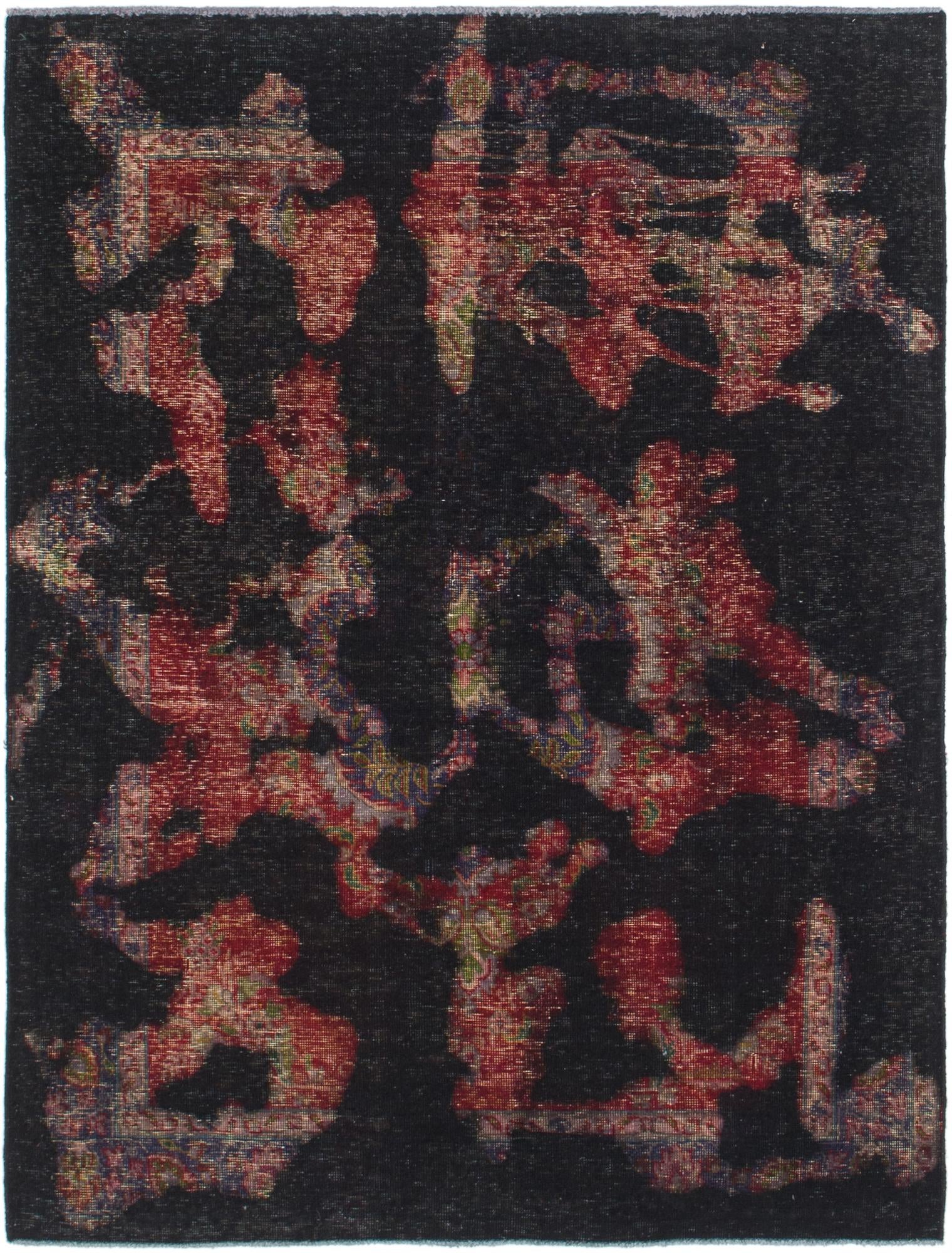 4' 8 x 6' 5 Hand Knotted Ultra Vintage Persian Wool Rug