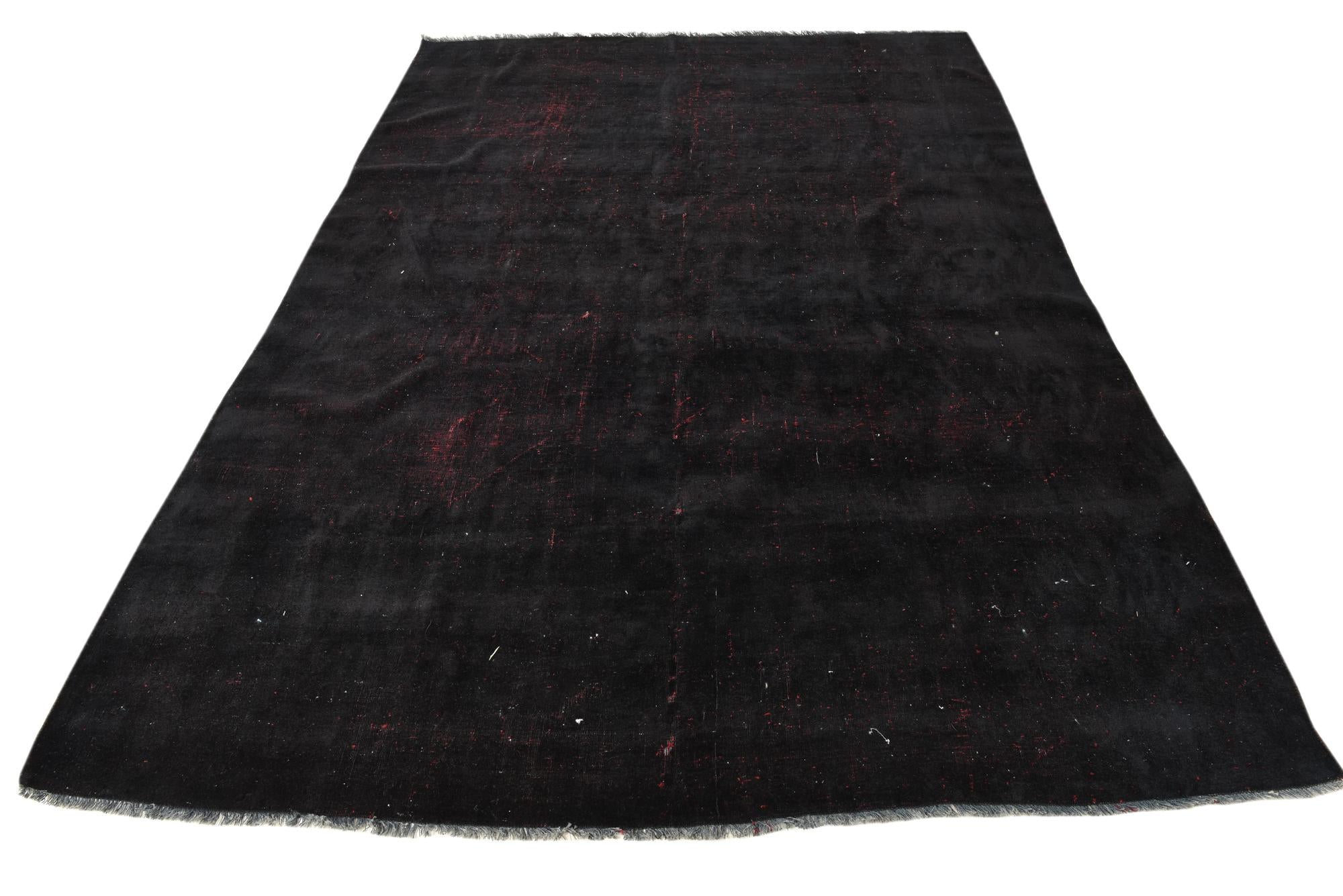 6' 5 x 9' 4 Hand Knotted Ultra Vintage Persian Wool Rug