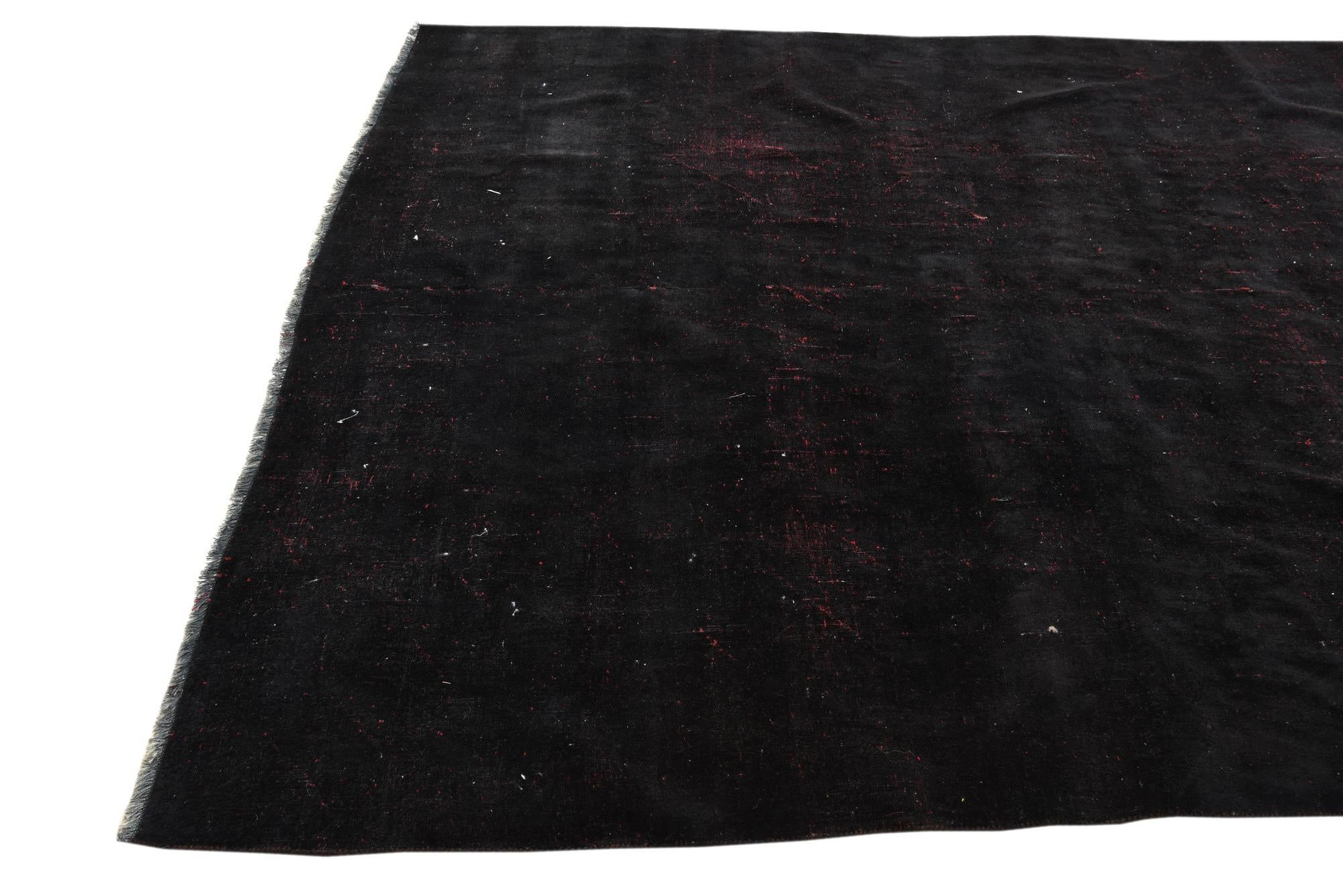 6' 5 x 9' 4 Hand Knotted Ultra Vintage Persian Wool Rug