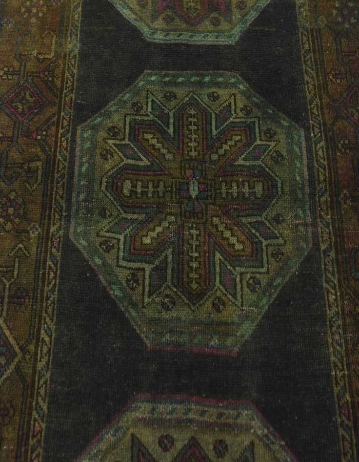 Detail image of 3' 9 x 6' 2 Hand Knotted Ultra Vintage Persian Wool Rug