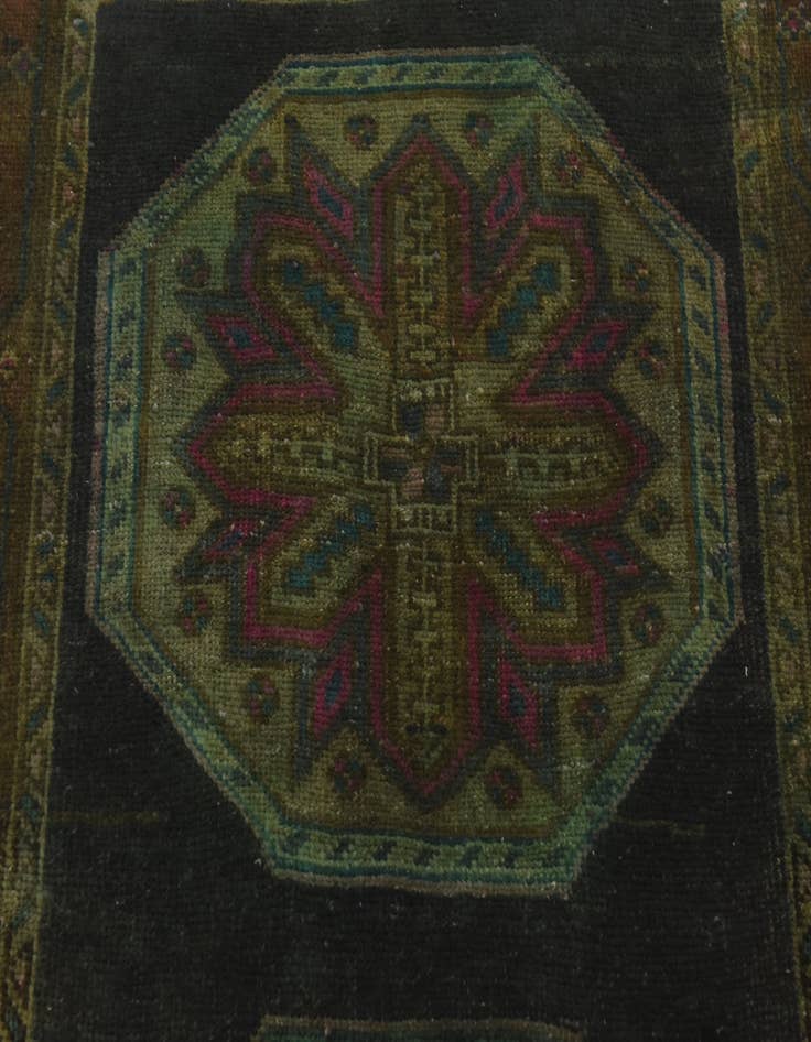 Detail image of 3' 9 x 6' 2 Hand Knotted Ultra Vintage Persian Wool Rug