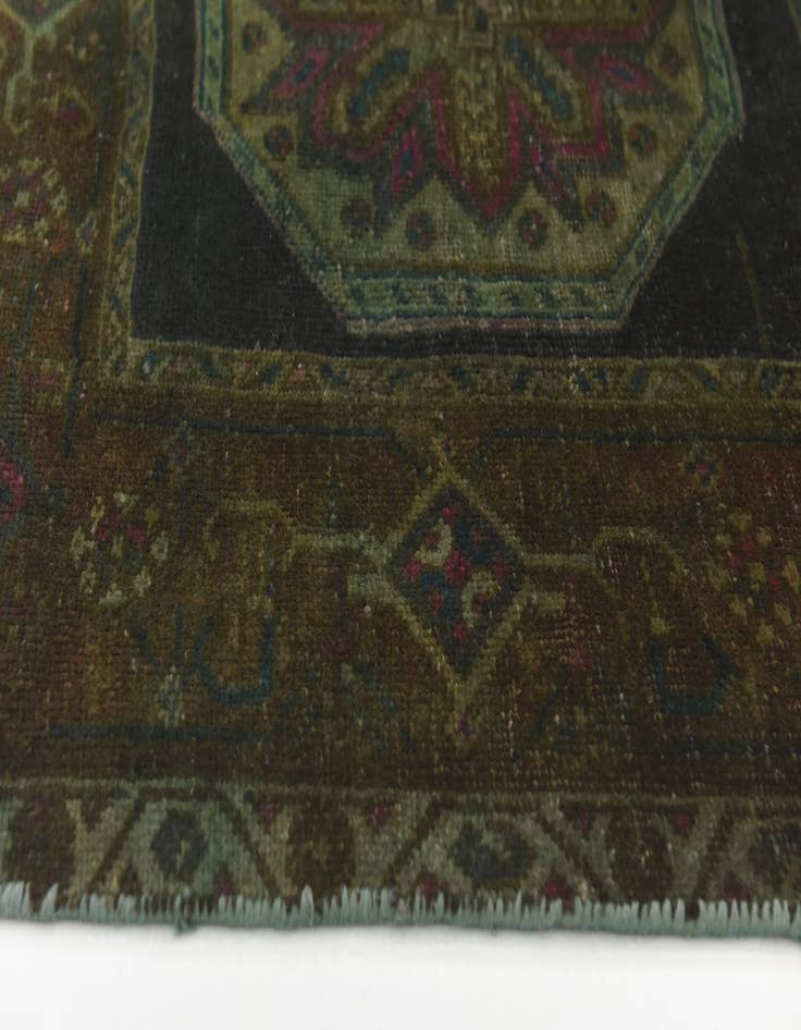 Detail image of 3' 9 x 6' 2 Hand Knotted Ultra Vintage Persian Wool Rug