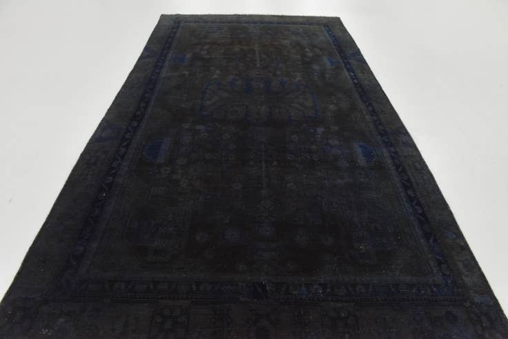 Detail image of 4' 10 x 8' 9 Hand Knotted Ultra Vintage Persian Wool Rug