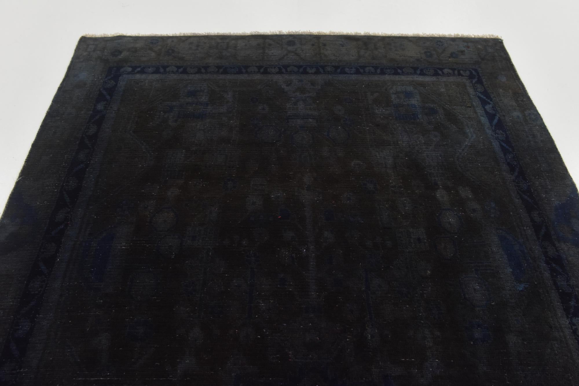4' 10 x 8' 9 Hand Knotted Ultra Vintage Persian Wool Rug
