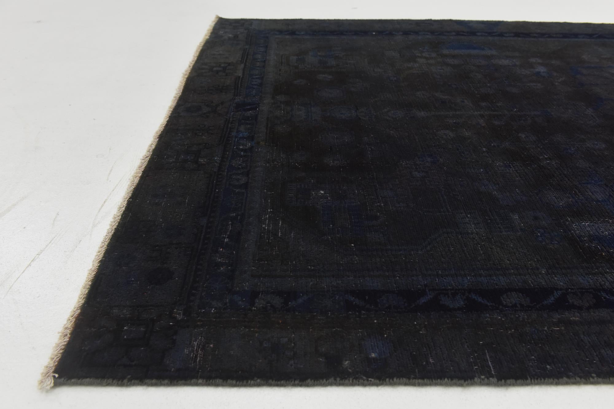 4' 10 x 8' 9 Hand Knotted Ultra Vintage Persian Wool Rug