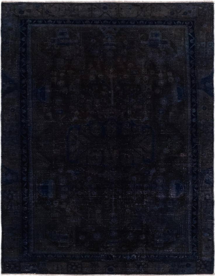 Detail image of 4' 10 x 8' 9 Hand Knotted Ultra Vintage Persian Wool Rug