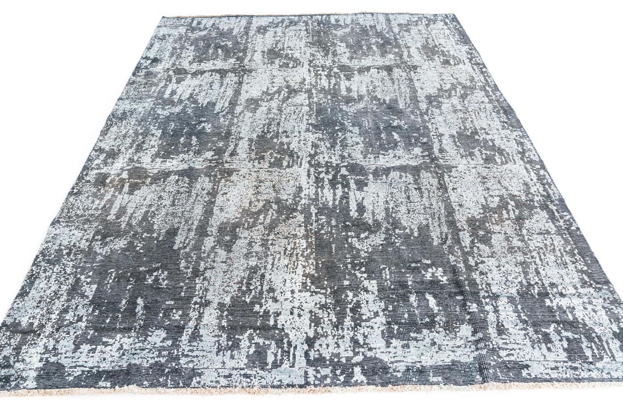 6' 4 x 8' 10 Hand Knotted Ultra Vintage Persian Wool Rug
