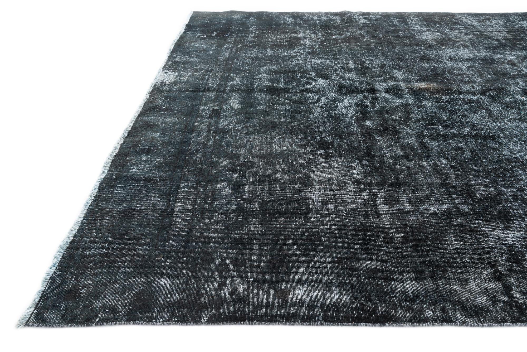 8' 10 x 12' 10 Hand Knotted Ultra Vintage Persian Wool Rug