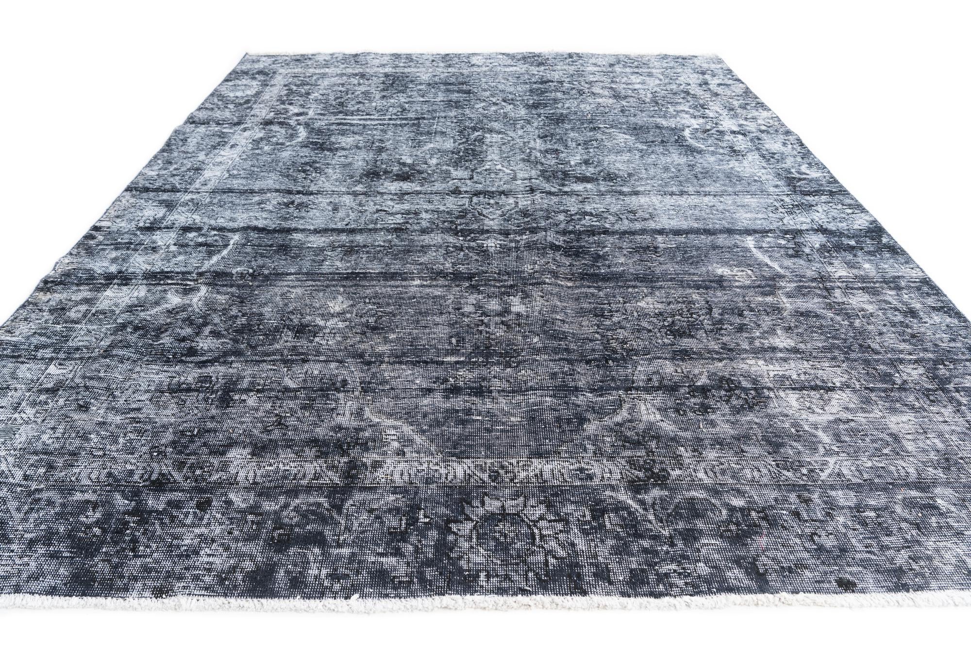 7' 4 x 10' 1 Hand Knotted Ultra Vintage Persian Wool Rug