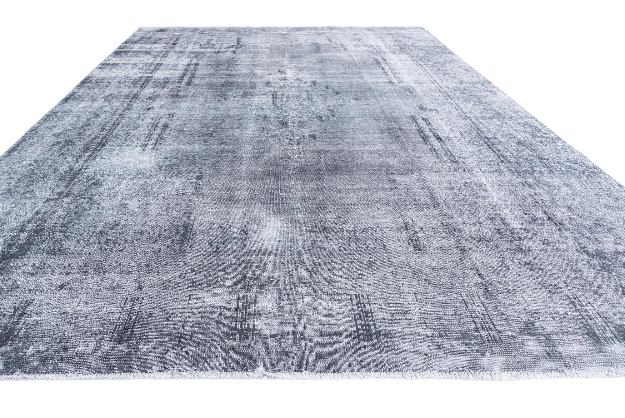 9' 1 x 12' 8 Hand Knotted Ultra Vintage Persian Wool Rug
