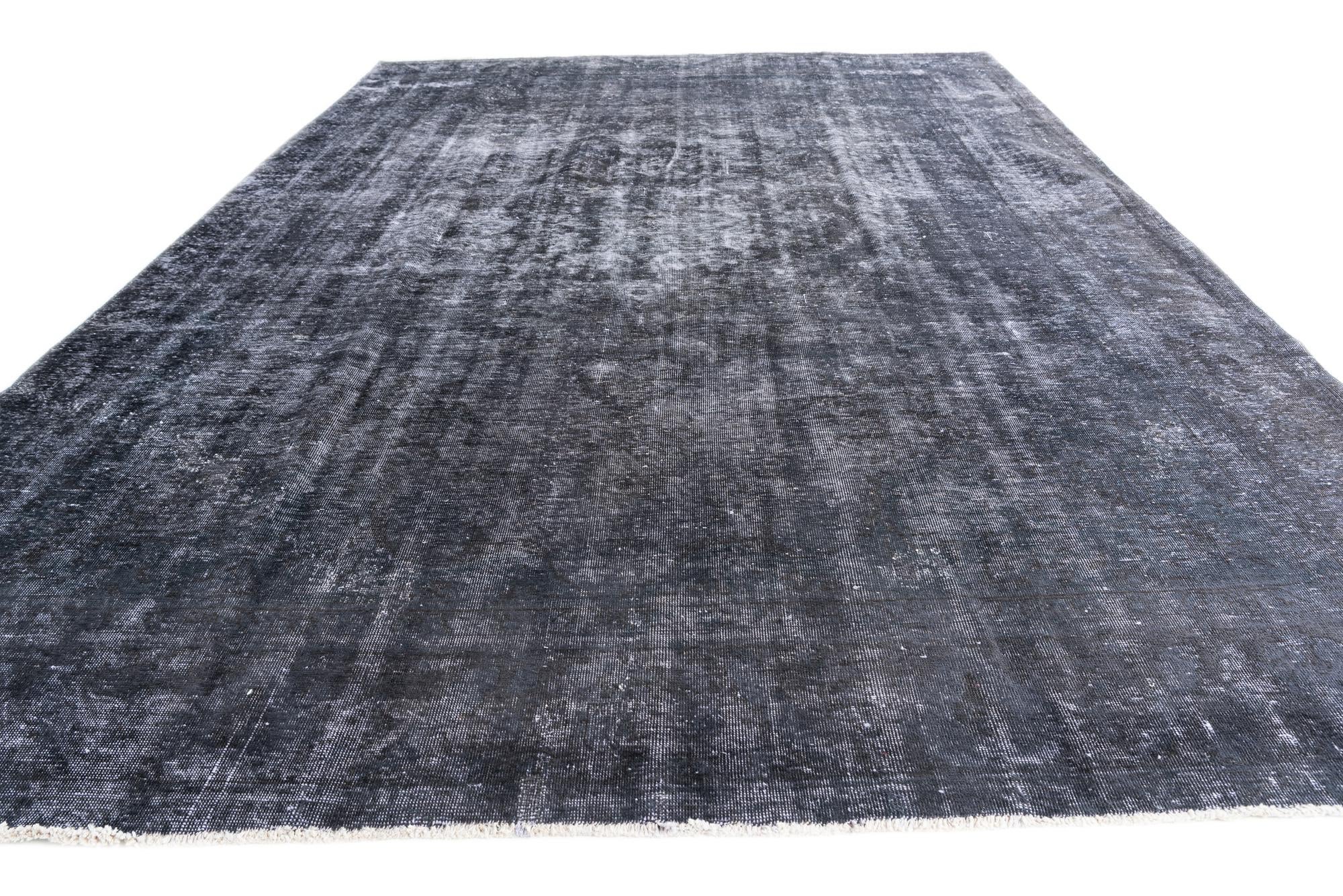 9' x 12' 8 Hand Knotted Ultra Vintage Persian Wool Rug
