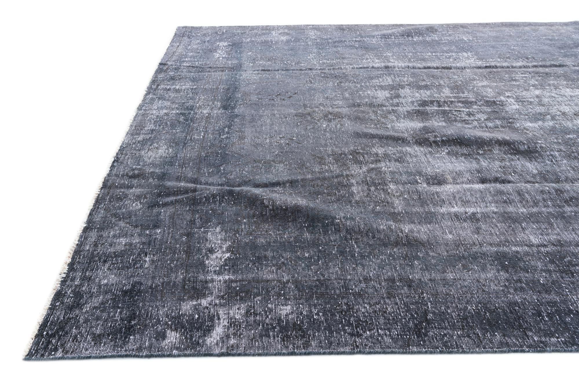 9' x 12' 8 Hand Knotted Ultra Vintage Persian Wool Rug
