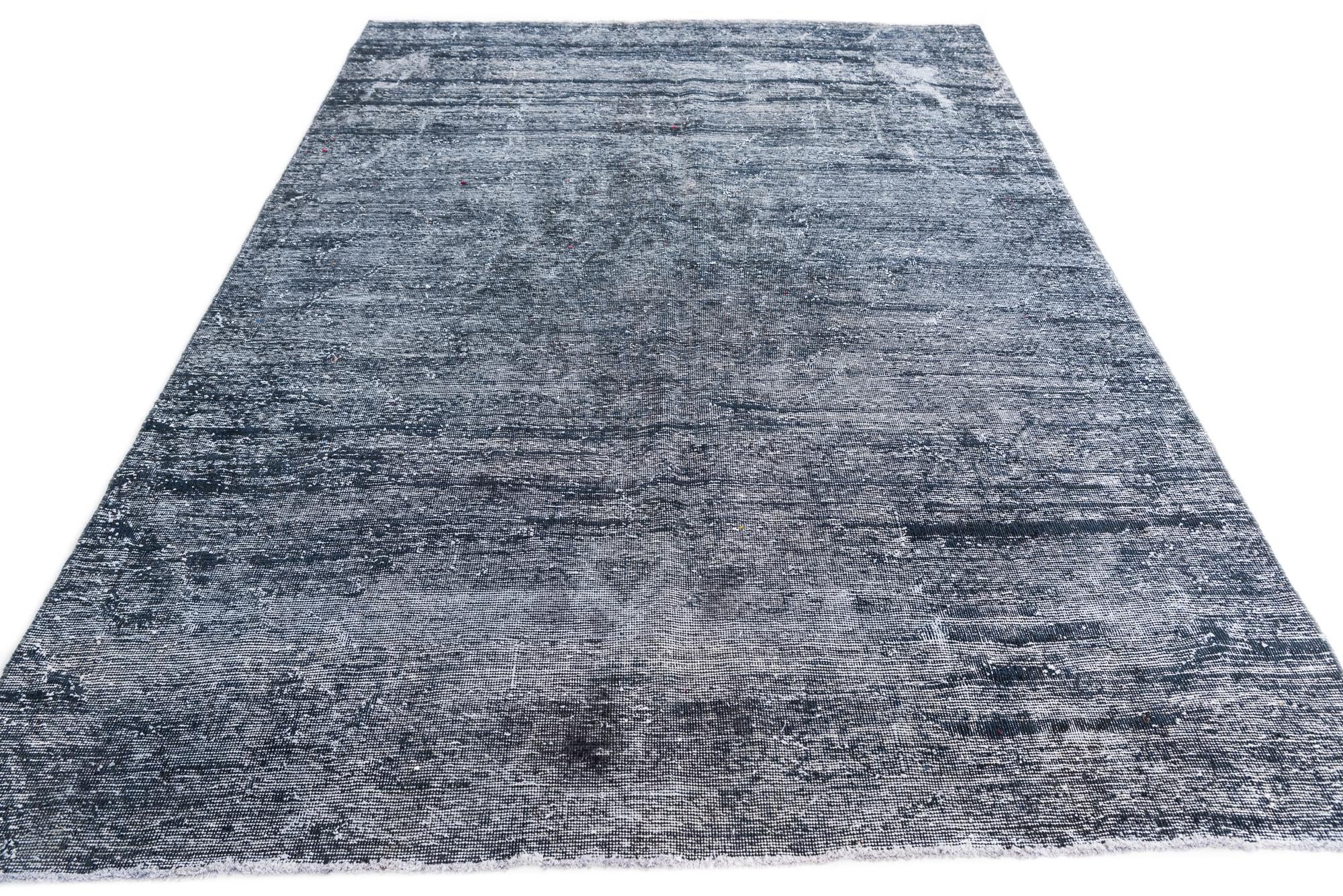 5' 9 x 8' 3 Hand Knotted Ultra Vintage Persian Wool Rug