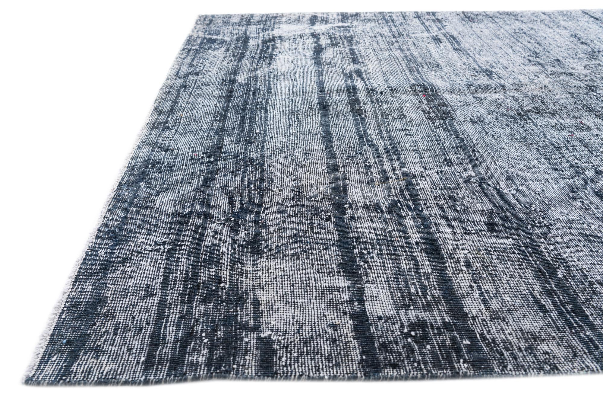 5' 9 x 8' 3 Hand Knotted Ultra Vintage Persian Wool Rug