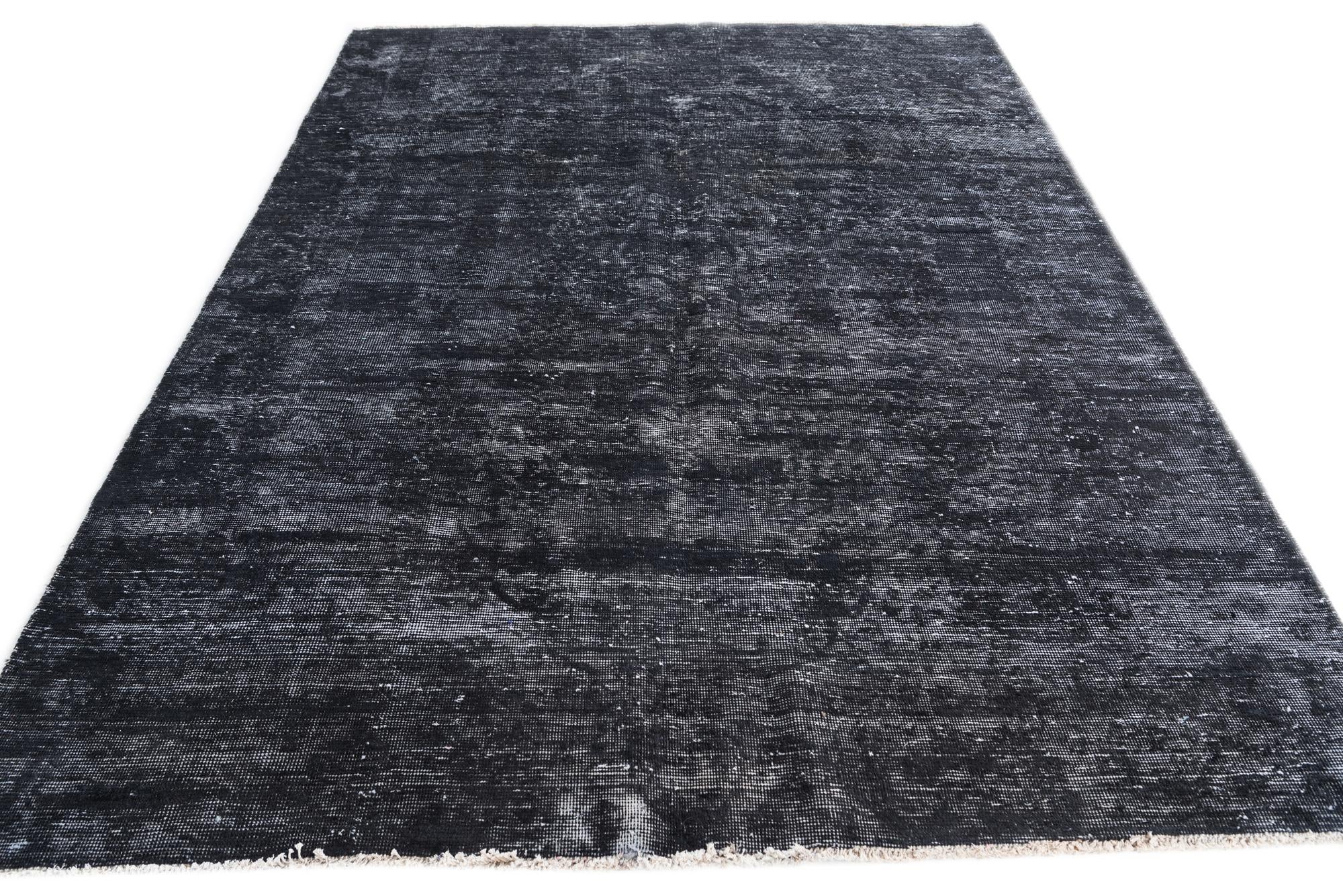 6' 2 x 8' 8 Hand Knotted Ultra Vintage Persian Wool Rug