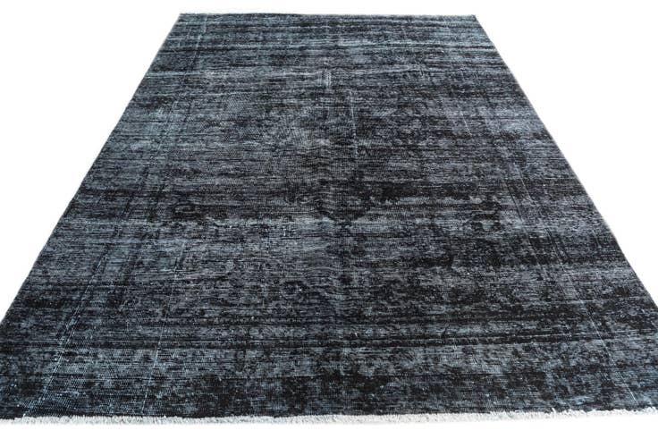 Detail image of 6' 3 x 9' Hand Knotted Ultra Vintage Persian Wool Rug
