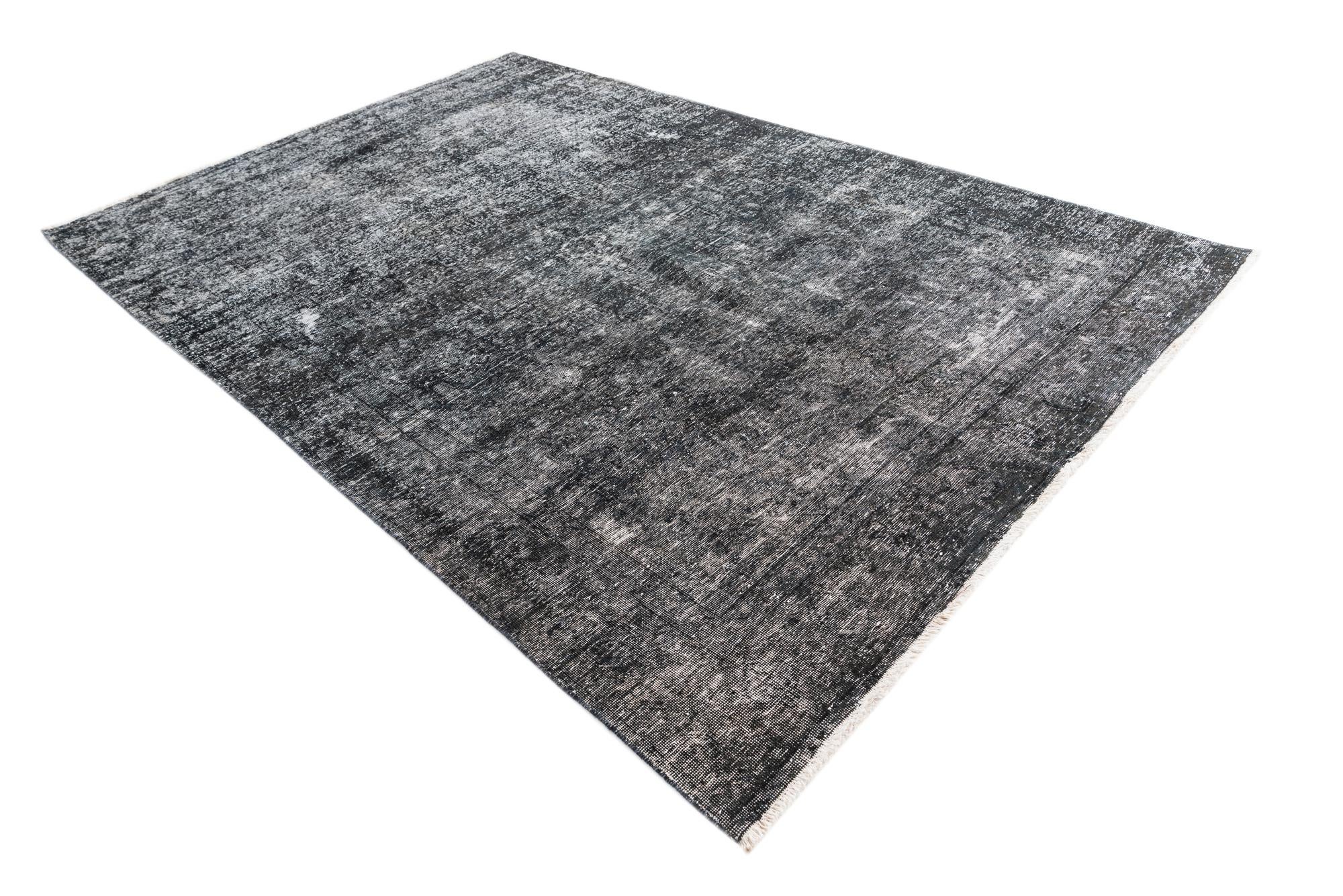6' 1 x 9' 3 Hand Knotted Ultra Vintage Persian Wool Rug