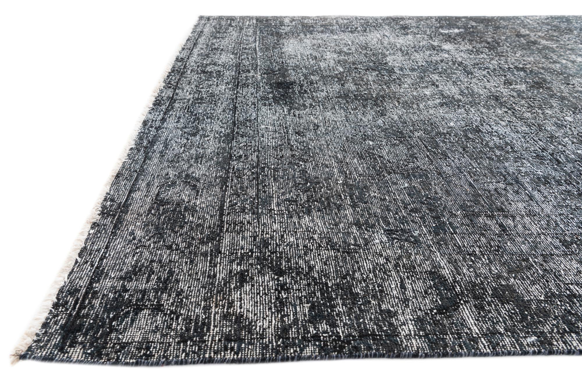 6' 1 x 9' 3 Hand Knotted Ultra Vintage Persian Wool Rug