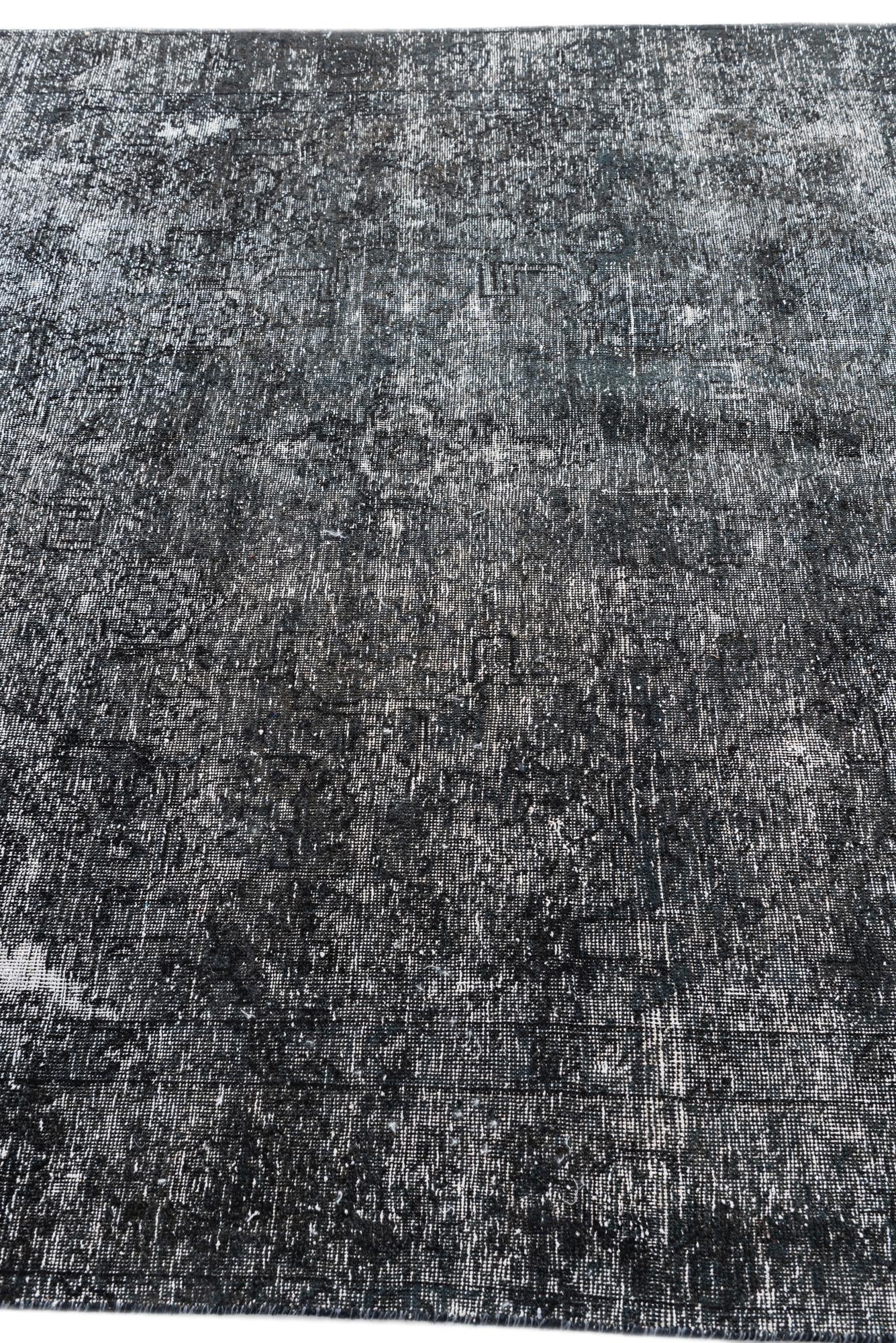6' 1 x 9' 3 Hand Knotted Ultra Vintage Persian Wool Rug