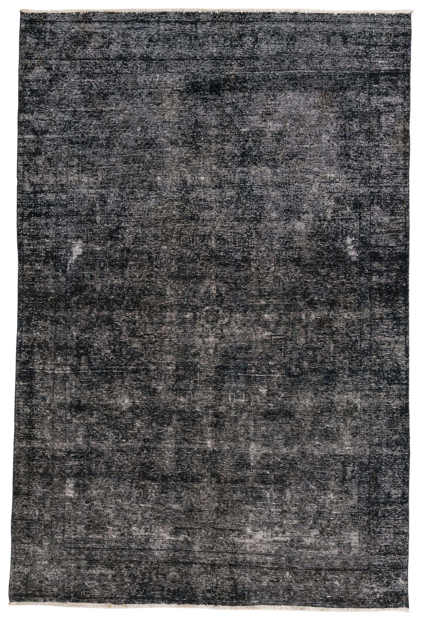 6' 1 x 9' 3 Hand Knotted Ultra Vintage Persian Wool Rug