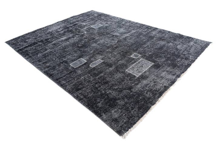 Detail image of 6' 5 x 8' 7 Hand Knotted Ultra Vintage Persian Wool Rug