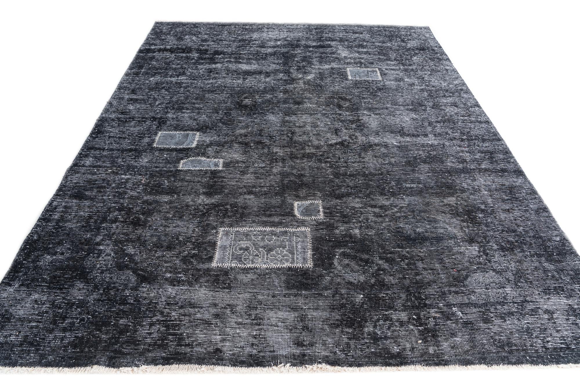 6' 5 x 8' 7 Hand Knotted Ultra Vintage Persian Wool Rug