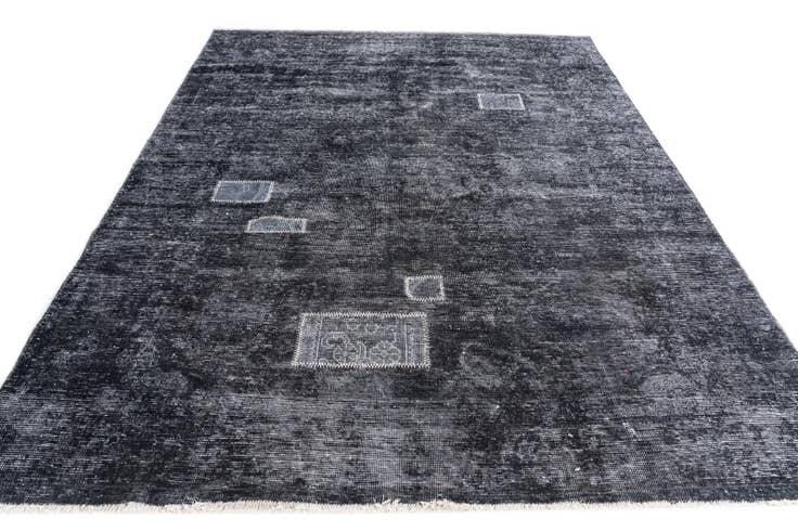 Detail image of 6' 5 x 8' 7 Hand Knotted Ultra Vintage Persian Wool Rug