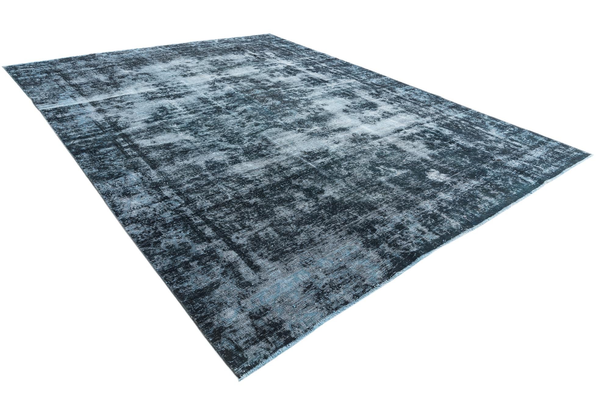9' 1 x 12' Hand Knotted Ultra Vintage Persian Wool Rug