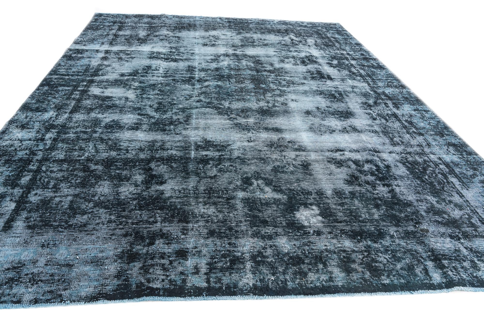9' 1 x 12' Hand Knotted Ultra Vintage Persian Wool Rug